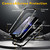iPhone 17 Pro R-JUST Metal + Silicone + Tempered Glass Life Waterproof Phone Case with Holder - Black