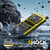 iPhone 17 Pro R-JUST Metal + Silicone + Tempered Glass Life Waterproof Phone Case with Holder - Yellow