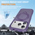 iPhone 17 Pro Rotating Pivot Bracket Magnetic Phone Case - Purple