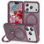 iPhone 17 Pro Rotating Pivot Bracket Magnetic Phone Case - Wine Red