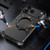 iPhone 17 Pro S Shaped 360 Holder Airbag Frameless MagSafe Metal Phone Case - Black