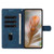 iPhone 17 Pro Secret Garden Butterfly Pattern Leather Phone Case - Dark Blue