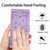 iPhone 17 Pro Secret Garden Butterfly Pattern Leather Phone Case - Purple