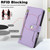 iPhone 17 Pro Seven Card Slots Zipper Wallet Leather Phone Case with Lanyard - Light Purple