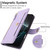 iPhone 17 Pro Seven Card Slots Zipper Wallet Leather Phone Case with Lanyard - Light Purple