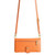 iPhone 17 Pro Sheep Texture Cross-body Zipper Wallet Leather Phone Case - Orange