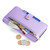 iPhone 17 Pro Sheep Texture Cross-body Zipper Wallet Leather Phone Case - Purple