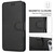 iPhone 17 Pro Shockproof PU + TPU Leather Phone Case - Black