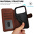 iPhone 17 Pro Shockproof PU + TPU Leather Phone Case - Brown
