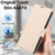iPhone 17 Pro Side Buckle RFID Anti-theft Leather Phone Case - Apricot