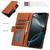 iPhone 17 Pro Side Buckle RFID Anti-theft Leather Phone Case - Brown