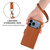 iPhone 17 Pro Side Buckle RFID Anti-theft Leather Phone Case - Brown