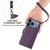 iPhone 17 Pro Side Buckle RFID Anti-theft Leather Phone Case - Dark Purple