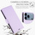 iPhone 17 Pro Side Buckle RFID Anti-theft Leather Phone Case - Light Purple