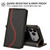 iPhone 17 Pro Side Buckle S Curve Leather Phone Case - Black