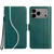 iPhone 17 Pro Side Buckle S Curve Leather Phone Case - Green
