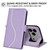 iPhone 17 Pro Side Buckle S Curve Leather Phone Case - Purple