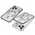 iPhone 17 Pro Single-sided Snap Buckle Metal Frame Frosted MagSafe Phone Case - Silver