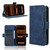 iPhone 17 Pro Skin Feel Calf Texture Card Slots Leather Phone Case - Blue