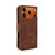 iPhone 17 Pro Skin Feel Calf Texture Card Slots Leather Phone Case - Brown