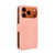 iPhone 17 Pro Skin Feel Calf Texture Card Slots Leather Phone Case - Pink