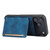 iPhone 17 Pro Skin Feel Dream RFID Anti-theft PU Card Bag Phone Case - Peacock Blue