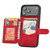 iPhone 17 Pro Skin Feel Dream RFID Anti-theft PU Card Bag Phone Case - Red