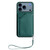iPhone 17 Pro Skin Feel Four Card Slots Phone Case with Wrist Strap - Green