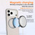 iPhone 17 Pro Skin Feel Frosted 360 Degree Rotation Holder Magnetic Phone Case - Black