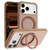 iPhone 17 Pro Skin Feel Frosted 360 Degree Rotation Holder Magnetic Phone Case - Brown