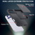 iPhone 17 Pro Skin Feel PC Hybrid TPU Horizontal Hidden Mirror Card Bag Phone Case - Black