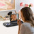 iPhone 17 Pro Skin Feel PC Hybrid TPU Horizontal Hidden Mirror Card Bag Phone Case - Black