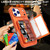 iPhone 17 Pro Skin Feel PC Hybrid TPU Horizontal Hidden Mirror Card Bag Phone Case - Orange