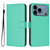 iPhone 17 Pro Skin Feel Solid Color Leather Phone Case with Lanyard - Green