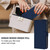 iPhone 17 Pro Skin Feel Solid Color Leather Phone Case with Lanyard - Navy Blue