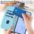 iPhone 17 Pro Skin Feel Solid Color Leather Phone Case with Lanyard - Sky Blue
