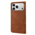 iPhone 17 Pro Skin Feel Splicing Leather Phone Case - Brown