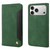 iPhone 17 Pro Skin Feel Splicing Leather Phone Case - Green