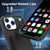 iPhone 17 Pro Skin Feel TPU Hidden Mirror Card Bag Phone Case with Stand - Black