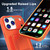 iPhone 17 Pro Skin Feel TPU Hidden Mirror Card Bag Phone Case with Stand - Orange
