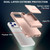 iPhone 17 Pro Skin Feel TPU Hidden Mirror Card Bag Phone Case with Stand - Rose Gold