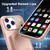 iPhone 17 Pro Skin Feel TPU Hidden Mirror Card Bag Phone Case with Stand - Rose Gold