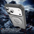 iPhone 17 Pro Skin Feel Translucent PC Gear Holder C MagSafe Phone Case - Bright Grey+Grey
