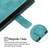 iPhone 17 Pro Skin-feel Embossed Leather Phone Case - Green