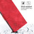 iPhone 17 Pro Skin-feel Embossed Leather Phone Case - Red