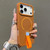 iPhone 17 Pro Skin-feel Magnetic TPU Phone Case with Silicone Strap - Brown