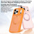 iPhone 17 Pro Skin-friendly Anti-Stain Rotating Holder Magnetic Armor Phone Case - White