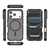 iPhone 17 Pro Skin-friendly Magnetic PC + TPU Hybrid Shockproof Phone Case - Black