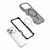 iPhone 17 Pro Skin-friendly Magnetic PC + TPU Hybrid Shockproof Phone Case - White