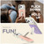 iPhone 17 Pro Sliding Card Holder Integrated Phone Case with Kickstand - Beige Purple